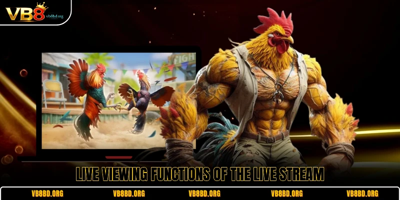 Live viewing functions of the live stream